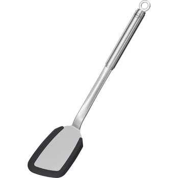Obracečka Obracečka nerez/silikon 36,5 cm - RÖSLE (Špachtle silikonový okraj, s kulatou rukojetí - RÖSLE)