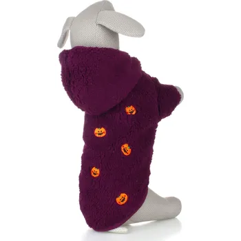 Obleček pro psa Vsepropejska Simon mikina pro psa s kapucí Barva: Fialová, Délka zad (cm): 34, Obvod hrudníku: 44 - 48 cm