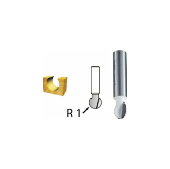 Příslušenství k frézce Makita D-48119 Kulová fréza stopka 8 mm,9,5x8,3x41 mm