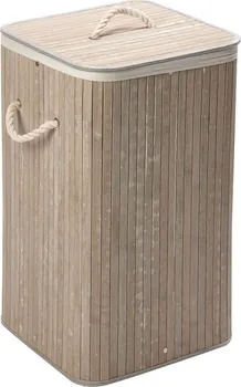 Koš na prádlo Bambusový koš na prádlo s víkem 35 x 35 x 57 cm