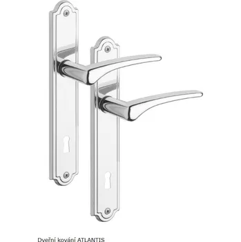 Dveřní kování Dveřní kování ATLANTIS klíč r.90 Ti zlatá klika-klika ROSTEX výprodej