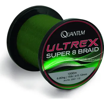 Quantum pletenka Ultrex Super 8 Braid 1000m/10kg/0,17mm-zelená