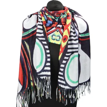 Šála Stylová dámská zimní šála Rova, slavné obrazy 8