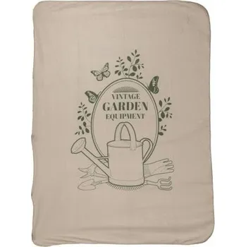Dětská deka Deka zahradní VINTAGE GARDEN, 130x180cm, krémová|Esschert Design
