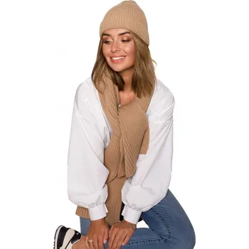 Čepice Pletená šála BK081 - BeWear UNI černá