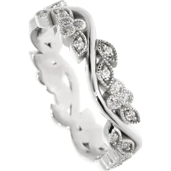 Prsten Zlatnictví Helios Zlatý snubní prsten dámský ER-GR-396/S Kameny: Se Zirkony