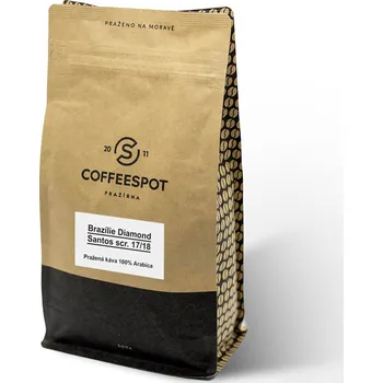 Nealkoholický nápoj COFFEESPOT Brazílie Diamond Santos Velikost balení: 500g