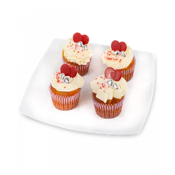 Dámské pyžamo Cupcakes se srdíčky XL