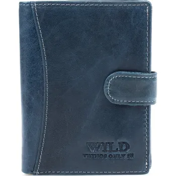 WILD Pánská kožená peněženka 5502 modrá