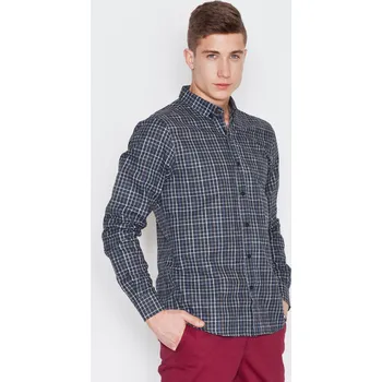 Pánská košile Pánská košile V010 různé vzory VISENT Barva: Šedá, Velikost: 2XL