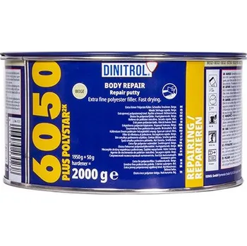 Karosářský tmel DINITROL 6050 tmel Polystar 2kg (13023.04)