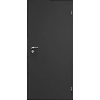 Interiérové dveře SAPELI ELEGANT KOMFORT M10 - CPL LAMINÁT - OTOČNÉ DVEŘE VČ. ZÁRUBNĚ - Černá grafit Průchozí šířka (cm): 100, Průchozí výška (cm): 197