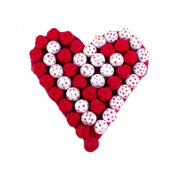 plenkový dort Dort srdce z muffinů a popcakes Malý (S)