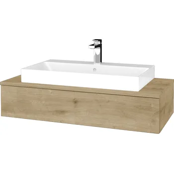 Koupelnový nábytek Dřevojas koupelnová skříňka MODULE SZZ 100 (umyvadlo Glance) Barevné provedení: D16 Beton tmavý