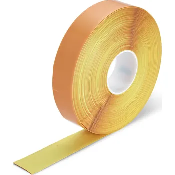 Výstražná páska Extra odolná značkovací páska s nájezdovou hranou 50 mm x 30 m - hladká - Žlutá výstražná