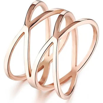 Prsten Troli Romantický bronzový prsten z oceli KRS-275 50 mm + 2 měsíce na vrácení zboží