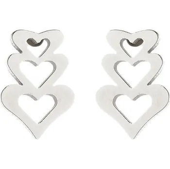 Souprava šperků Náušnice srdce chirurgická ocel VL 273