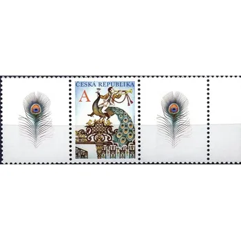 Poštovní známka Česká pošta (2011) č. 702 ** S3 - Česká republika - Brána s pávem "A"