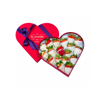 Bonboniéra Srdcová bonboniéra bílá Velký (L)