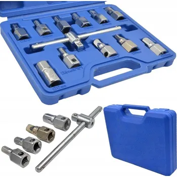 Olejový filtr Silver Klíče na zátku výpusti olejové vany 3/8'' 12 - dílná sada