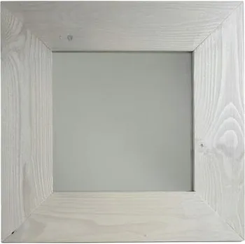 Zrcadlo Zrcadlo dřevěný rám, bílá vymývaná, v. 49,2 cm (DOPRODEJ)|Esschert Design