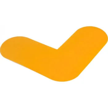 Výstražná páska SAMOLEPÍCÍ PODLAHOVÉ ZNAČKY PRO PALETY - L - 200 x 200 mm (1 ks)