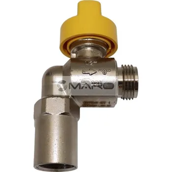 Ventil Kohout plynový VAIT rohový, s tepelnou a průtokovou pojistkou FM 1/2", G010 | G0481