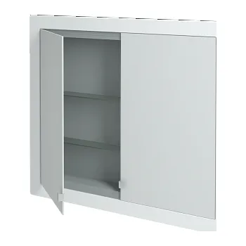 Zrcadlo Dřevojas dvoudvéřová galerka GRID GA2OE 80 Barevné provedení: N03 Graphite