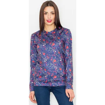 Dámská halenka Halenka s potiskem květů M541 Velikost: S, Barva (Varianta): 58