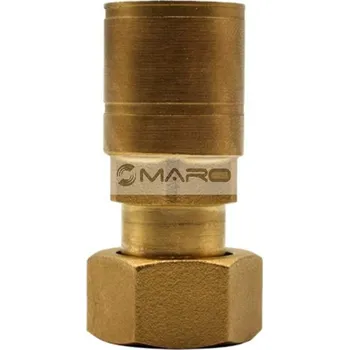 Fitinka Eurotis Přechod lisovací e-PRESS TFG s převlečnou maticí G 3/4" x DN15 pro plyn, 54792