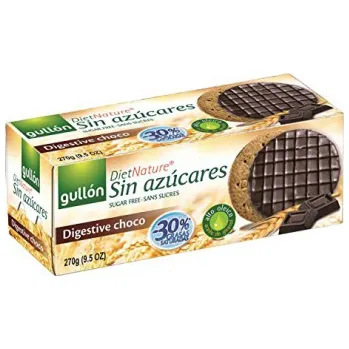 GULLÓN Sušenky digestive čoko bez cukru 270g