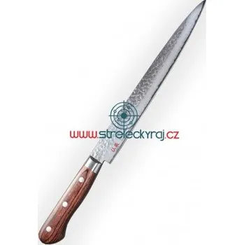 Kuchyňský nůž nůž plátkovací Sashimi/Sujihiki 240 mm Suncraft Senzo Universal Tsuchime Damascus