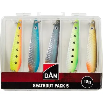 Rybářský háček 5ks - Sada Nástrah DAM Seatrout Pack Box 8cm 18gr