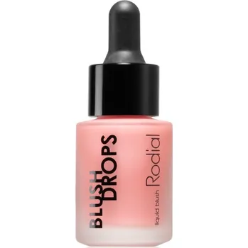 Rozjasňovač Rodial Blush Drops tekutá tvářenka a lesk na rty dodávající hydrataci a lesk odstín Frosted Pink 15 ml