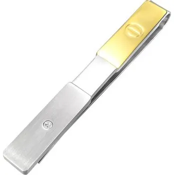 Spona na kravatu Ocelová spona na kravatu s částí v odlišné barvě