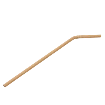 EcoPack Papírové brčko s kloubem 6/240 mm kraft ideal pack® bal/100 ks