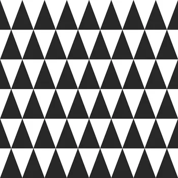 Tapeta Vliesová tapeta s čenými a bílými trojúhelníky 128845, Little Bandits, Black & White, Esta
