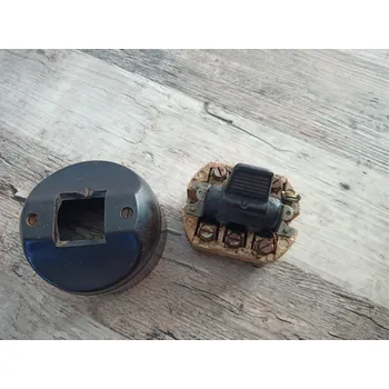 vypínač DANAPO Starý bakelitový vypínač spínač sporákový Berker 3F třífázový 380V