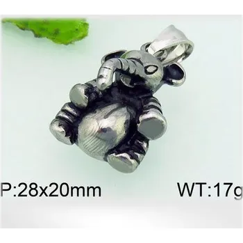 Přívěsek Trojrozměrný slon z oceli