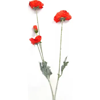 umělá květina Květinový svazek, VLČÍ MÁKY, 70cm, 1ks