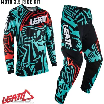 Elektrokoloběžka Dětský komplet LEATT Moto 3.5 Ride Kit Junior Fuel 2023 kalhoty Y28 / dres YXL