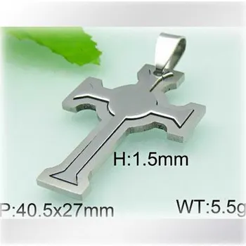 Přívěsek Kříž s širokými konci a v něm kříž - přívěsek z oceli