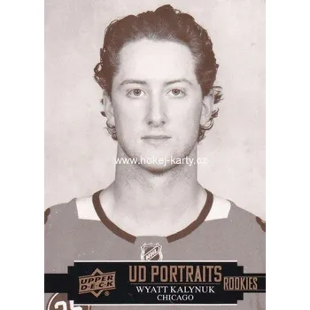 Sběratelská karetní hra insert RC karta WYATT KALYNUK 21-22 UD Ser. 2 Portraits Rookies číslo P-63