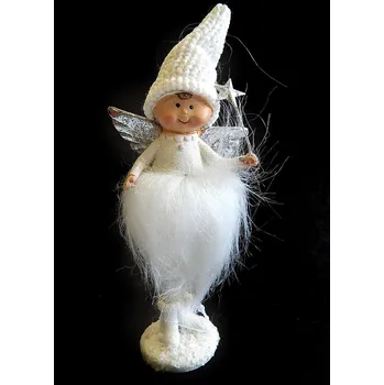 Vánoční dekorace Dekorace, anděl, 6,5x5x16 cm, 1 kus