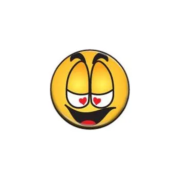 Zamilovaný smajlík - button
