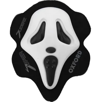 Motocyklový chránič kolene a holeně Slidery OXFORD Screaming (bílé)