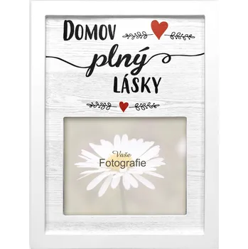 Rám na obraz Nekupto Fotorámeček obdelníkový Domov plný lásky Sladký domov