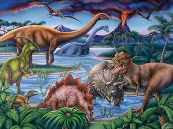 Diamantové malování Smt Creatoys Dinosauři 30 x 40 cm