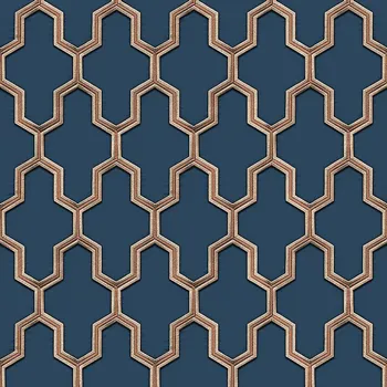 Tapeta Luxusní vliesová geometrická tapeta WF121027, Wall Fabric, ID Design