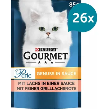 Gourmet Perle Genuss v omáčce s lososem 26 × 85 g
